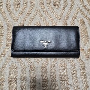 Prada Black Leather Wallet